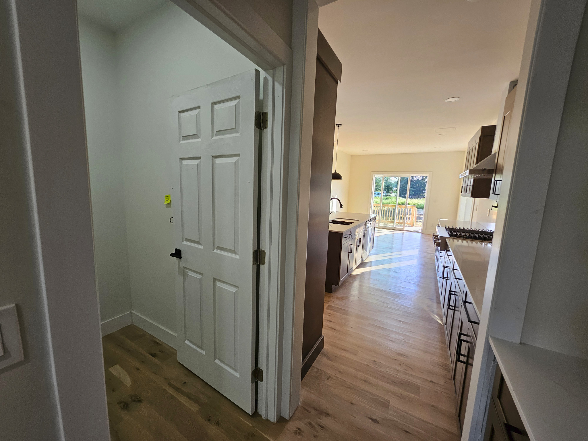 Completed custom-home finish detail