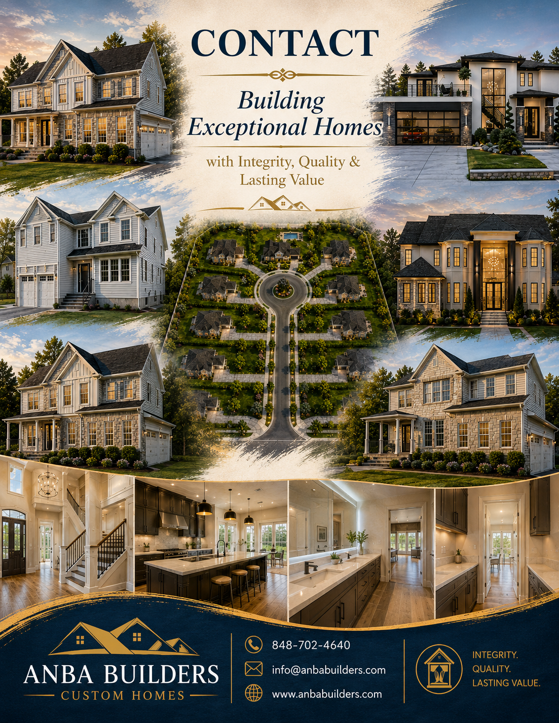 ANBA Builders portfolio collage
